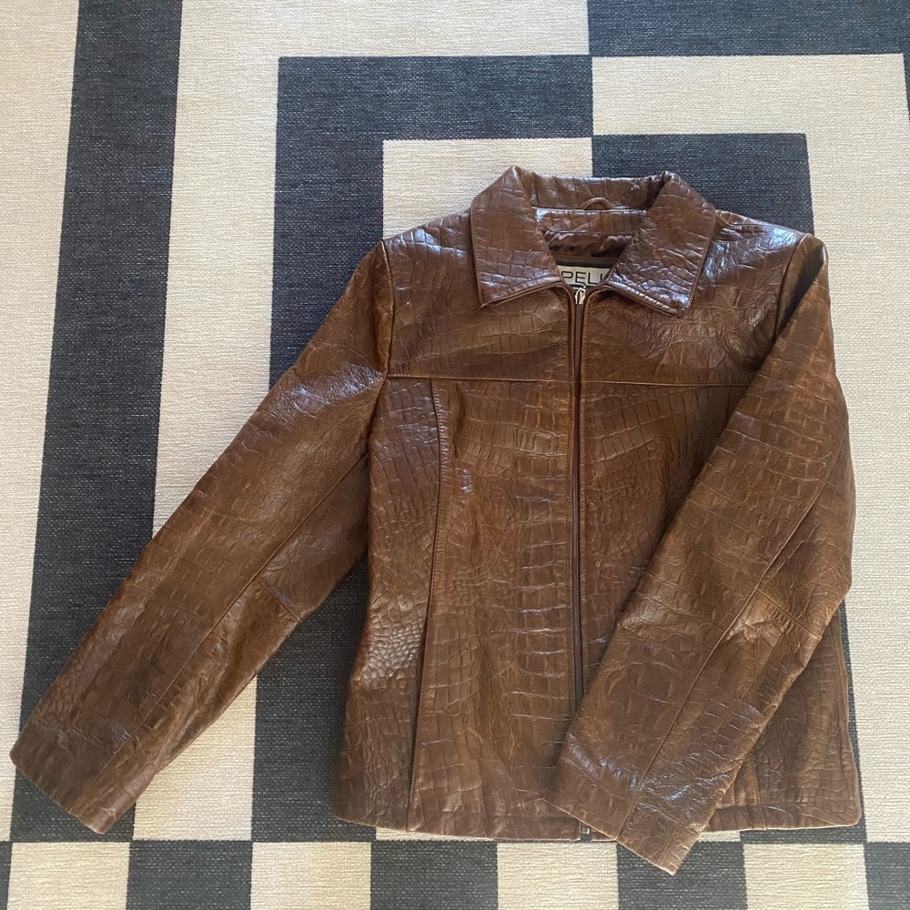 Vintage Pelle Studio, Brown crocodile leather